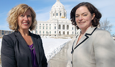 Photo of Janet Cherney and Cori Calhoun.